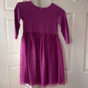 Girls Hanna Andersson Dress with Tulle Skirt